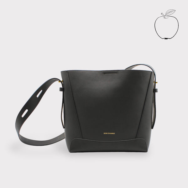 <tc>Oli – Midi-Umhängetasche aus Apple-Leder in Schwarz</tc>